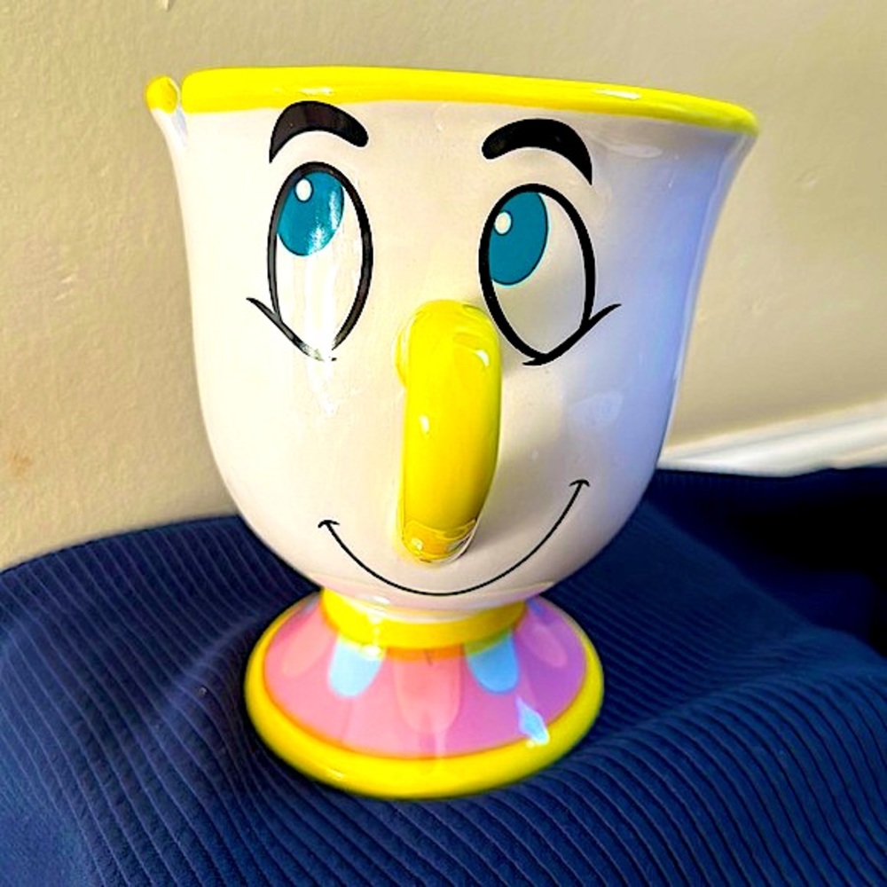 Silver Buffalo Disney's Beauty and The Beast Chip Tea Cup 3D Sculpted Mug. 20 oz